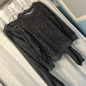 “Splendid” Leopard set - Size M - Grey and Black